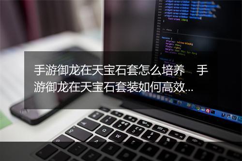 手游御龙在天宝石套怎么培养　手游御龙在天宝石套装如何高效养成