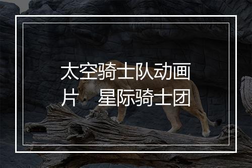 太空骑士队动画片　星际骑士团